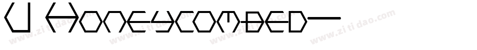 U Honeycombed字体转换